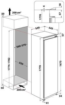 Комплект Whirlpool Холодильник ARG 18082 + Морозильник AFB 18402