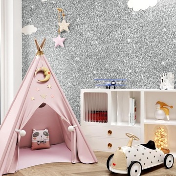 ОБОИ С СЕРЕБРЯНЫМИ БЛЕСКАМИ, САМОКЛЕЯЩИЕСЯ ОБОИ, BLING ОБОИ