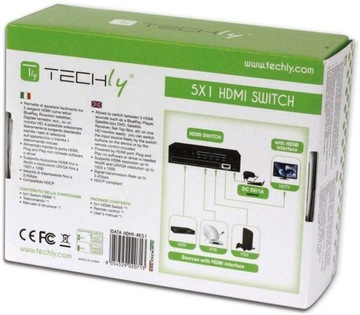 ПЕРЕКЛЮЧАТЕЛЬ HDMI 5/1 FullHD 1080p 4Kx2K с пультом дистанционного управления