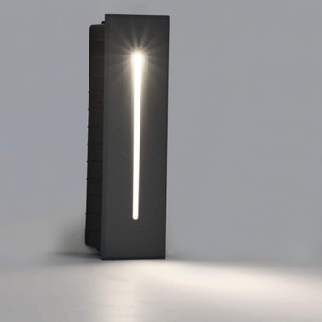 Topmo-plus Oświetlenie schodów światło lampa podłogowa 3 W LED IP65 4000K