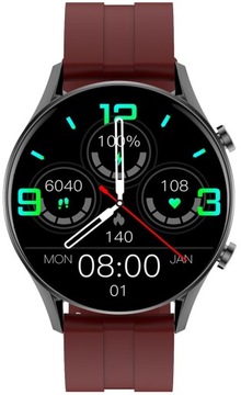 SMARTWATCH MĘSKI G. Rossi SW019-3 black/red PROWADZENIE ROZMÓW