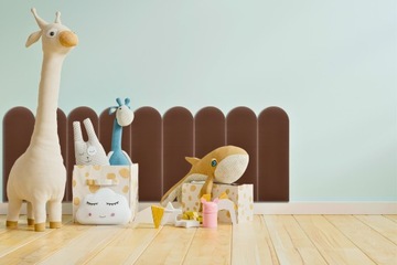 Мягкие панели Велюр FENCE 20x60 Цвет КОРИЧНЕВЫЙ Мягкие ограждения