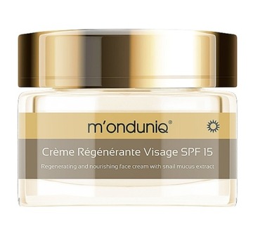 Descargo Krem na dzień SPF 15 Regenerujący ze śluzem ślimaka Monduniq