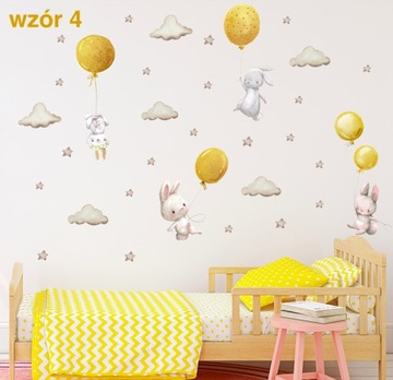 БУНЦЫ, ШАРЫ, ОБЛАКА НАКЛЕЙКИ НА НАСТЕНУ 76х116