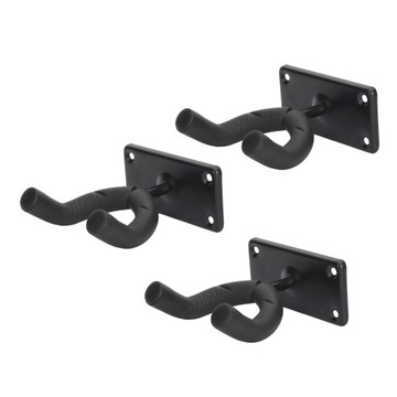 3X WIESZAK GITAROWY HAK ŚCIENNY UCHWYT NA GITARĘ DO GITARY NA ŚCIANĘ