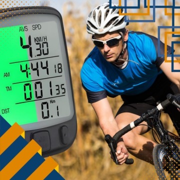 Водонепроницаемый счетчик велосипедов, спидометр с подсветкой, 25 функций ЖК-дисплея.