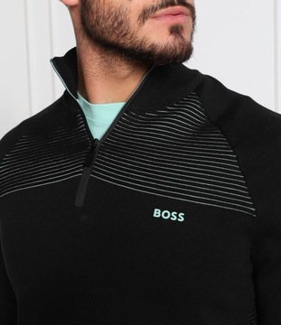 BOSS GREEN sweter Zandi | Regular Fit czarny