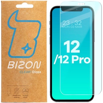 Szkło hartowane, ochronne na ekran Bizon do iPhone 12 / 12 Pro, szkiełko