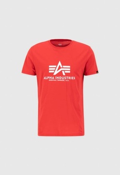Alpha Industries Tshirt Basic 100501 Speed red/white 451 [Rozmiar: XL]