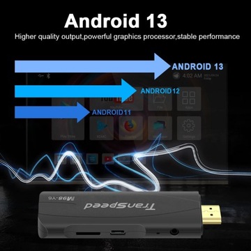 Transpeed TV Stick Android 13 ATV с приложением 4K 3D TV Box