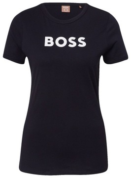 T-shirt damski HUGO BOSS czarna koszulka z krótkim rękawem r. XS
