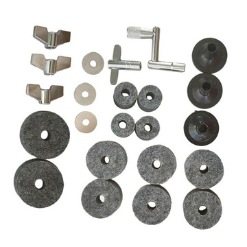 Запасные части для тарелок Аксессуары для барабанов для набора барабанов Клавиши для тарелок 23 шт.