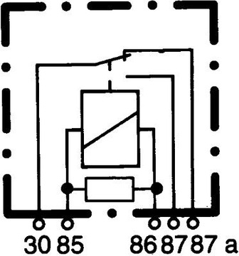 RELÉ 4RD 007 794-021 HELLA