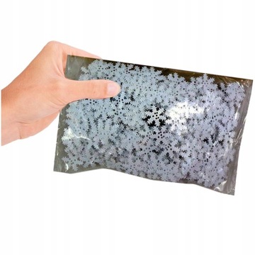 Снежинки конфетти декоративные школьные блестки