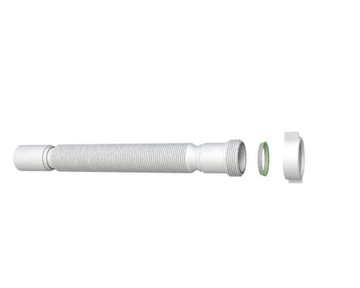 Большая защелкивающаяся пробка с переливом, сифон-гармошка хромированный, диаметр 32