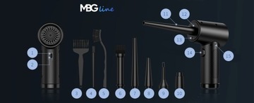 МОЩНЫЙ Электрический воздуходувка Компрессор сжатого воздуха ЧЕРНАЯ НЕДЕЛЯ