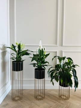 Металлическая подставка для цветов GOLD Design LOFT, 42 см