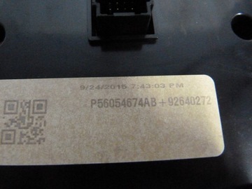 CHARGER 15- FACELIFT PANEL KLIMATIZACE JEHLA SPRÁVNÝ