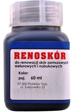 G9-99 NIEBIESKI RENOSKÓR DO ZAMSZU NUBUKU WELURU +