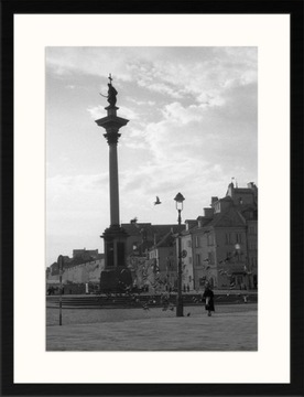 Obraz Kolumna Zygmunta i gołębie 40x30 Warszawa