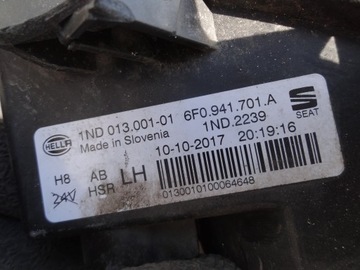 SEAT ARONA IBIZA V 2017- HALOGEN LEVÝ 6F0941701A ORIGINÁLNÍ