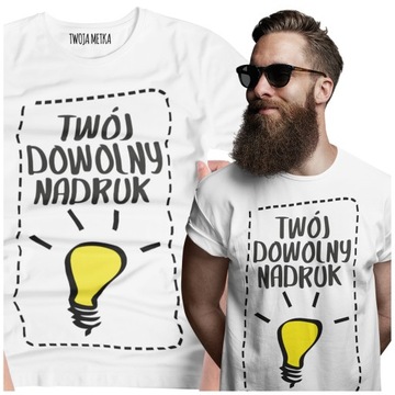 KOSZULKA Z WŁASNYM NADRUKIEM ZDJĘCIEM GRAFIKĄ 190G