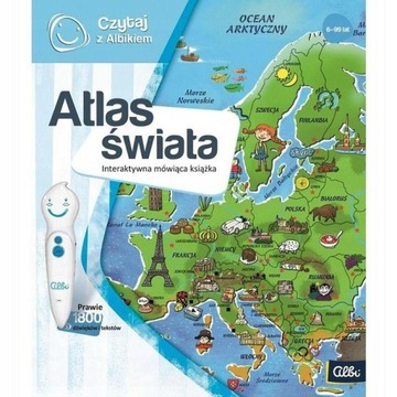 Czytaj z Albikiem KSIĄŻKA ATLAS ŚWIATA 6+