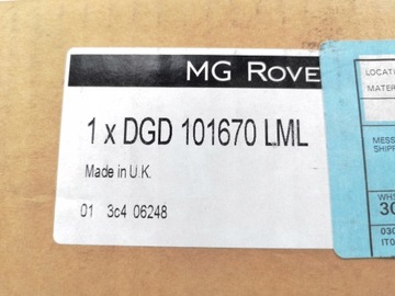 LIŠTA DVEŘE LEVÝ ZADNÍ ROVER 25 MGZR 5 D 00-04 ASO