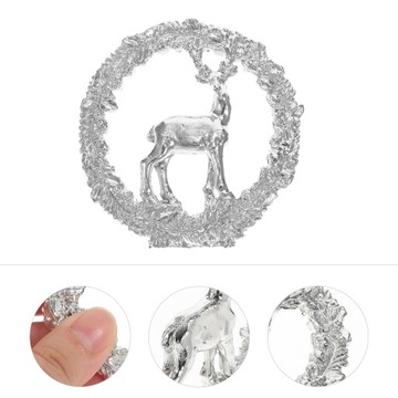 Подвесные украшения из дерева в виде оленей