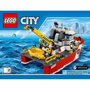 Lego Instrukcja - Fire Boat 60109