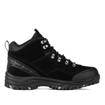 Buty trapery zimowe Skechers RELEMENT PELMO 64869-BLK CIEPŁE WODOODPORNE