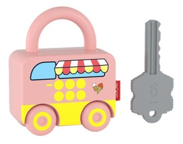 ЗАМКИ С КЛЮЧАМИ МАШИНКИ 6 шт. Развивающая логическая игрушка МОНТЕССОРИ.