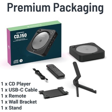 ПОРТАТИВНЫЙ FM BLUETOOTH CD-ПЛЕЕР OAKCASTLE