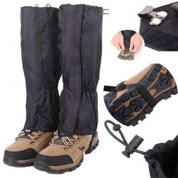STUPTUTY OCHRANIACZE BUTY WODOODPORNE NOGAWKI ZAMEK RZEPY LAS GÓRY 2 SZT.