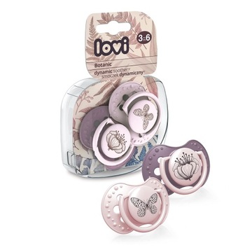 Lovi Botanic Girl smoczek dynamiczny 3-6m 2 szt.
