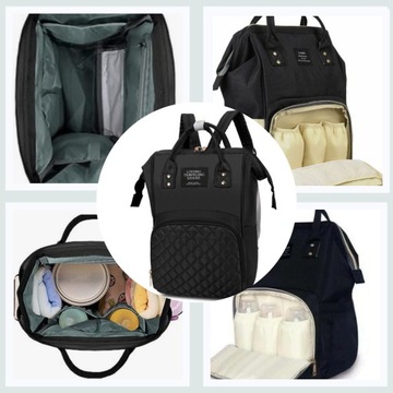 СУМКА ДЛЯ КОЛЯСКИ РЮКЗАК-ОРГАНИЗАТОР ДЛЯ МАМА, ПАПА 3 В 1