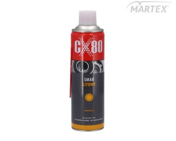 CX80 SMAR LITOWY SPRAY UNIWERSALNY DO UKŁADÓW PRZEMYSŁOWYCH 500ML