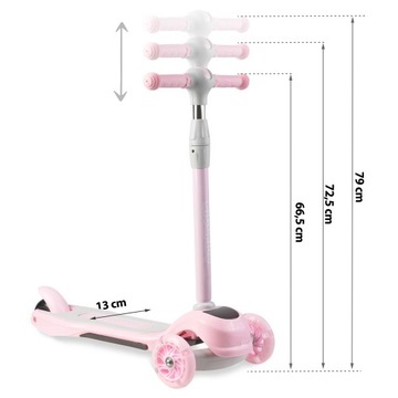 ТРЕХКОЛЕСНЫЙ ДЕТСКИЙ САМОКАТ LED RICOKIDS