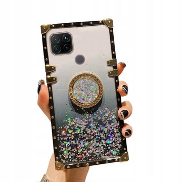 ETUI DO XIAOMI REDMI 9C BROKAT RING CASE + SZKŁO