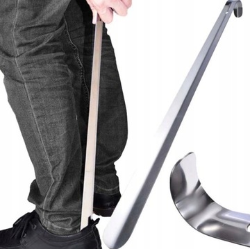 ЛОЖКА ДЛЯ ОБУВИ МЕТАЛЛИЧЕСКАЯ, БОЛЬШАЯ, ДЛИННЫЙ КРЮК