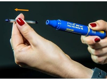 Маркер PICA для глубоких отверстий СИНИЙ