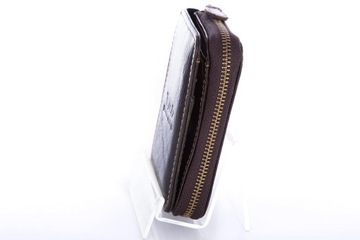 Mały portfel męski skórzany zapinany na zamek RFID