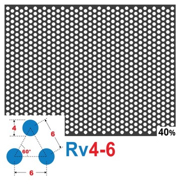 РАЗМЕР ПЕРФОРИРОВАННОГО ЛИСТА 200 x 200 1,5 мм 4 – 6