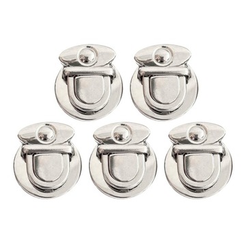 5x Zapięcie typu Tuck Lock Metalowe zapięcie Blokada torebki Osprzęt do maj
