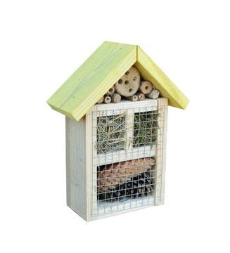 Домик-ОТЕЛЬ ДЛЯ НАСЕКОМЫХ, ПЧЕЛ-МАСОН, желтый