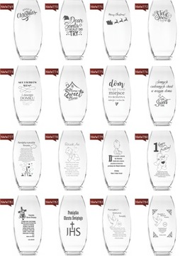 Ваза с гравировкой - ПОДАРОК ​​на новоселье