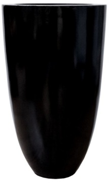 DONICA CZARNA POŁYSK 60 cm XL doniczka OSŁONKA