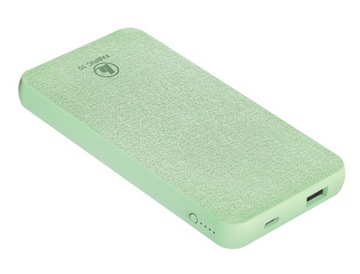 Hama POWERBANK Fabric 10, 10000 mAh, zielony