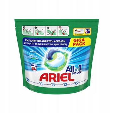 Ariel All in 1 Pods Alpine 54 prania