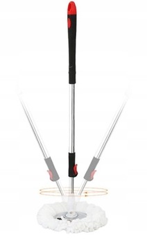 Вращающаяся швабра ROTARY 360 SPIN TURBO 3 в 1 КРЫШКИ НАБОР ведер из микрофибры